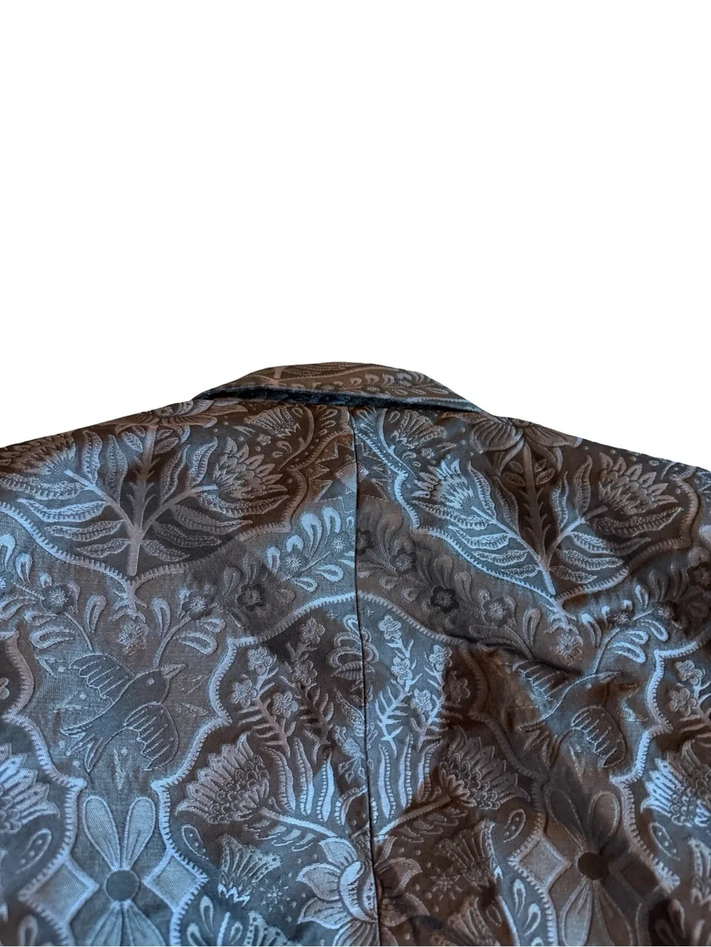 Disturbia Nocturna Jacquard Cropped Blazer Jacket Button-Down Academia Sz 10 NWT